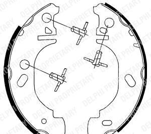 Комплект тормозных колодок - (6579150) Delphi LS1700