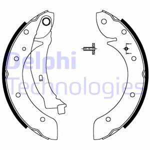 Комплект тормозных колодок - Delphi LS1716