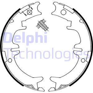 Комплект тормозных колодок, стояночная тормозная система - Delphi LS1892