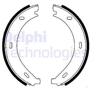 Комплект тормозных колодок, стояночная тормозная система - Delphi LS1902