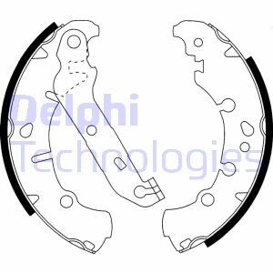 Комплект тормозных колодок - (044950D090, 044950D040, 044950D040000) Delphi LS1912