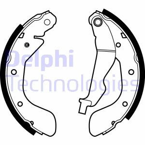 Комплект тормозных колодок - Delphi LS1969