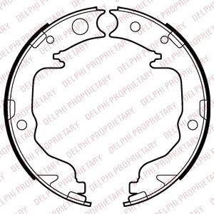 Комплект тормозных колодок, стояночная тормозная система - Delphi LS2026