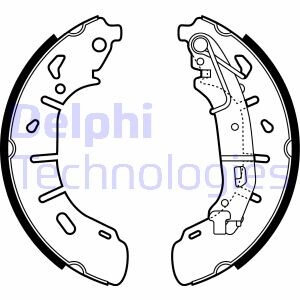 Гальмівні колодки, барабанні - (77365346, 77367388, 51928531) Delphi LS2050