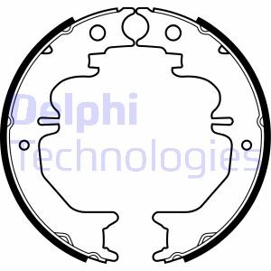 Гальмівні колодки, барабанні - Delphi LS2053