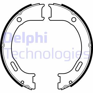 Комлект тормозных накладок - (05093390AA, 05093390AB, 5093390AB) Delphi LS2076