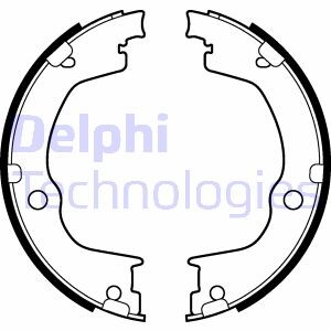 Комлект тормозных накладок - (96625871, 96626083, 20935789) Delphi LS2106