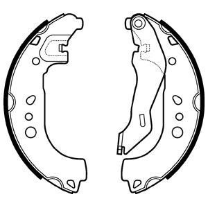 Гальмівні колодки, барабанні - Delphi LS2107