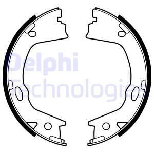 Brake shoe set, parking brake - Delphi LS2153