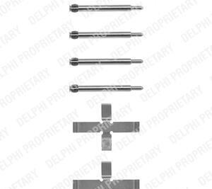 Комплектующие, колодки дискового тормоза - Delphi LX0039