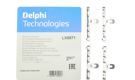 Фото 2 - Комплектуюча колодок Delphi LX0071