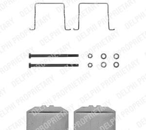Комплектующие, колодки дискового тормоза - Delphi LX0122