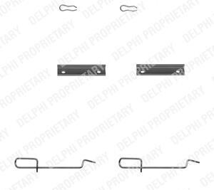 Комплектующие, колодки дискового тормоза - Delphi LX0142
