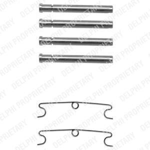 Комплектующие, колодки дискового тормоза - (608119000, 701615263, 701615269) Delphi LX0170