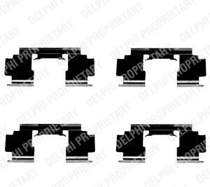 Комплектующие, колодки дискового тормоза - Delphi LX0301