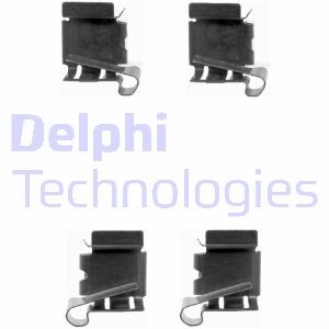 Комплектующие, колодки дискового тормоза - Delphi LX0390