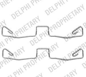 Комплектующие, колодки дискового тормоза - (4B0615269, 609163300) Delphi LX0448