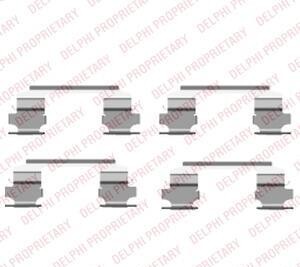 Комплектующие, колодки дискового тормоза - (410800W725, 410805W525, 4108000Q0B) Delphi LX0462