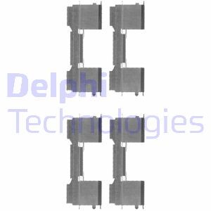 Комплектующие, колодки дискового тормоза - Delphi LX0478