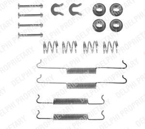 Комплектующие, тормозная колодка - Delphi LY1009