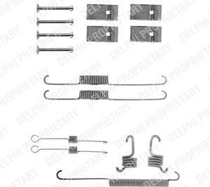 Комплектующие, тормозная колодка - Delphi LY1073