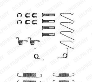 Комплектующие, тормозная колодка - Delphi LY1193