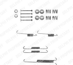 Комплектующие, тормозная колодка - Delphi LY1229