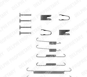 Комплектующие, тормозная колодка - Delphi LY1255