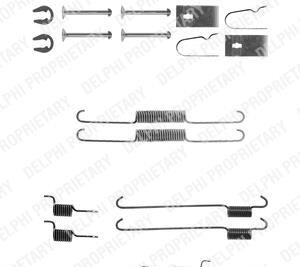 Комплектующие, тормозная колодка - Delphi LY1311