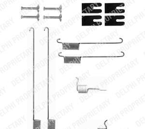 Комплектующие, тормозная колодка - (6060829, SMN000020, SMN100250) Delphi LY1323