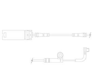 Контрольный контакт, контроль слоя тормозных колодок - Delphi LZ0170