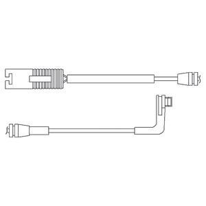 Датчик зносу гальмівних колодок задн (кількість штук в упаковці: 1шт) BMW 5 (E61) 2.0-4.8 03.04-12.10 - ((34356768597, 34356789494, 34356763667, 34356776423)) Delphi LZ0179