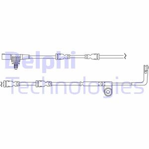 Фото 2 - Датчик зносу гальмівних колодок Delphi LZ0194
