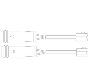 Контрольный контакт, контроль слоя тормозных колодок - Delphi LZ0199