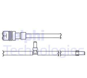 Датчик износа дисковых тормозных колодок - ((99661236500)) Delphi LZ0286