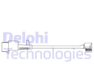 Czujnik zuzycia klocka przod - Delphi LZ0293