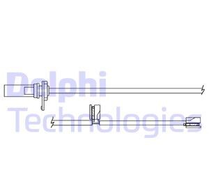 Czujnik zuzycia klocka przod - Delphi LZ0305