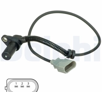 Датчик положення коленвала - (077905381G) Delphi SS11322