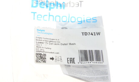 Фото 2 - Сайлентблок рычага Delphi TD741W
