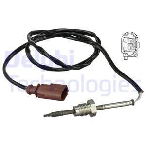 Czujnik temp. spalin vw golf 1,6tdi 12- - (04L906088E) Delphi TS30090