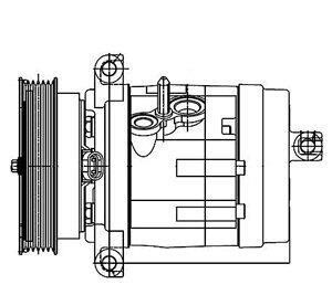 Компрессор, кондиционер - Delphi TSP0155984