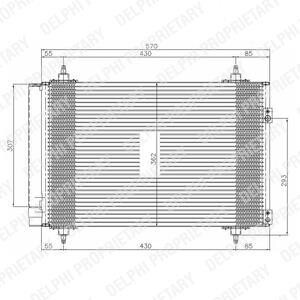 Конденсатор, кондиционер - Delphi TSP0225548