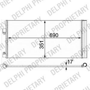 Конденсатор, кондиционер - Delphi TSP0225638