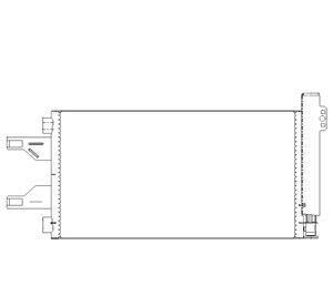 Конденсатор, кондиционер - (6455HC, 1361235080, 1343785080) Delphi TSP0225676