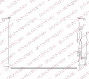 Конденсатор, кондиционер - (p96539634, 96539634, 96469289) Delphi TSP0225694