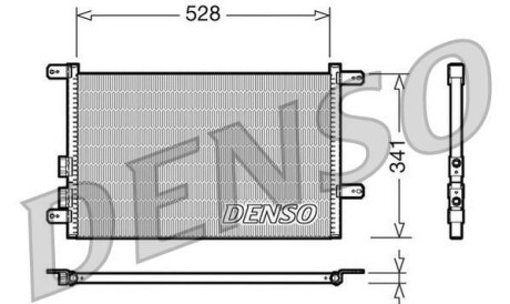 Конденсатор, кондиционер - (46790658, 46842842, 60628820) DENSO DCN01003