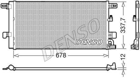 Радіатор кондиціонера - DENSO DCN02001