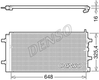 Радіатор кондиціонера - ((4B0260401R, 4B0260403D, 4B0260403G, 4B0260403R)) DENSO DCN02002