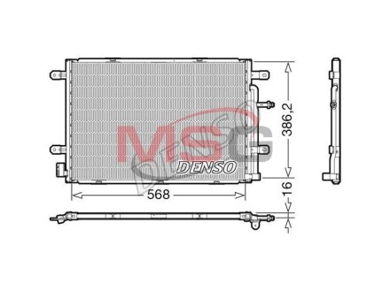 Chјodnica klimatyzacji audi - (4Z7260403C, 4Z7260403, 4B0260403R) DENSO DCN02039