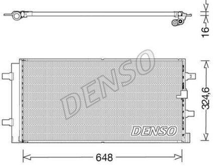 Радиатор кондиционера - DENSO DCN02044